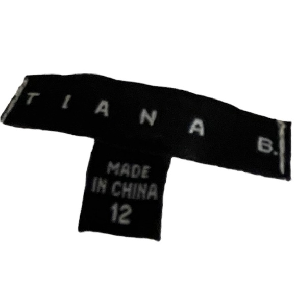 Tiana B. White shirt sleeve textured boho midi dress size 12 - Picture 9 of 11